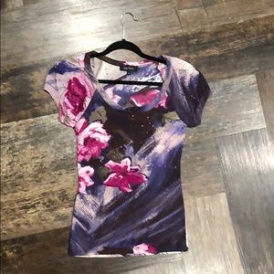 Karen Kane mesh short sleeve top